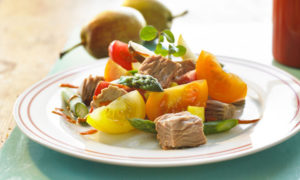 tunaasparagus heirloomtomatosalad