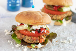 2 Greek Tuna Burgers