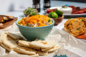 Oceans Warm Tuna Melt Dip with Naan Bread FEATURE