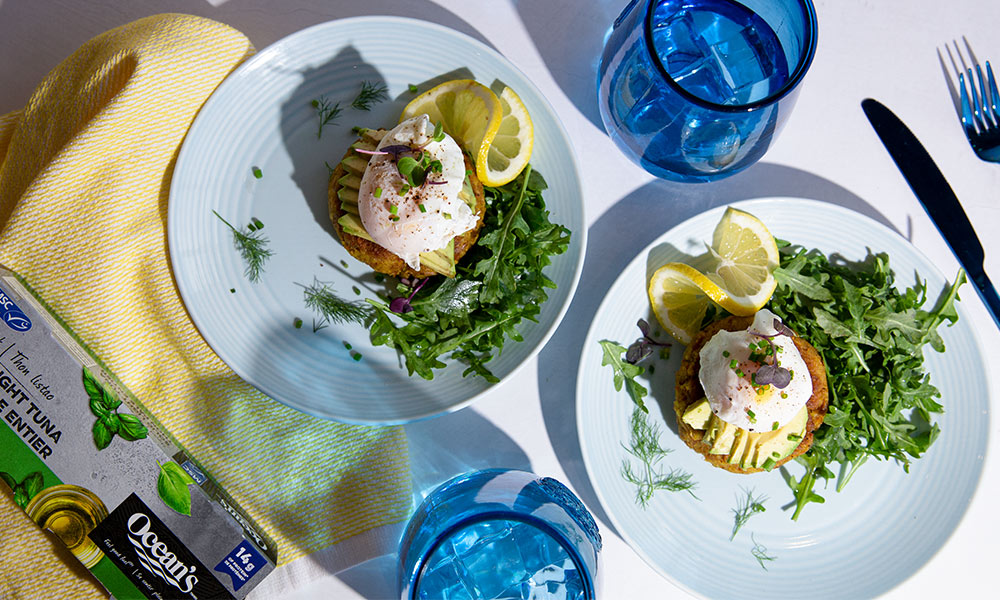 Oceans Tuna Muffins with Poached Egg 1V2