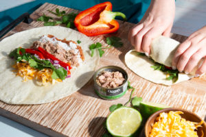 Oceans Tuna in basil Burrito Feature